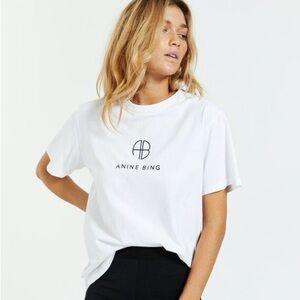 Anine Bing Hudson Monogram Tee